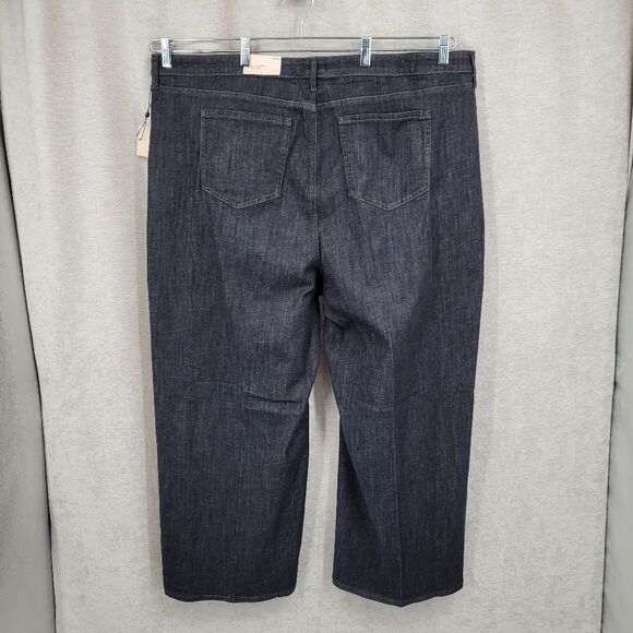 NYDJ Teresa Ankle Wide Leg Jeans with Pleats in Eternity Women's Plus Size 22W - Picture 7 of 15